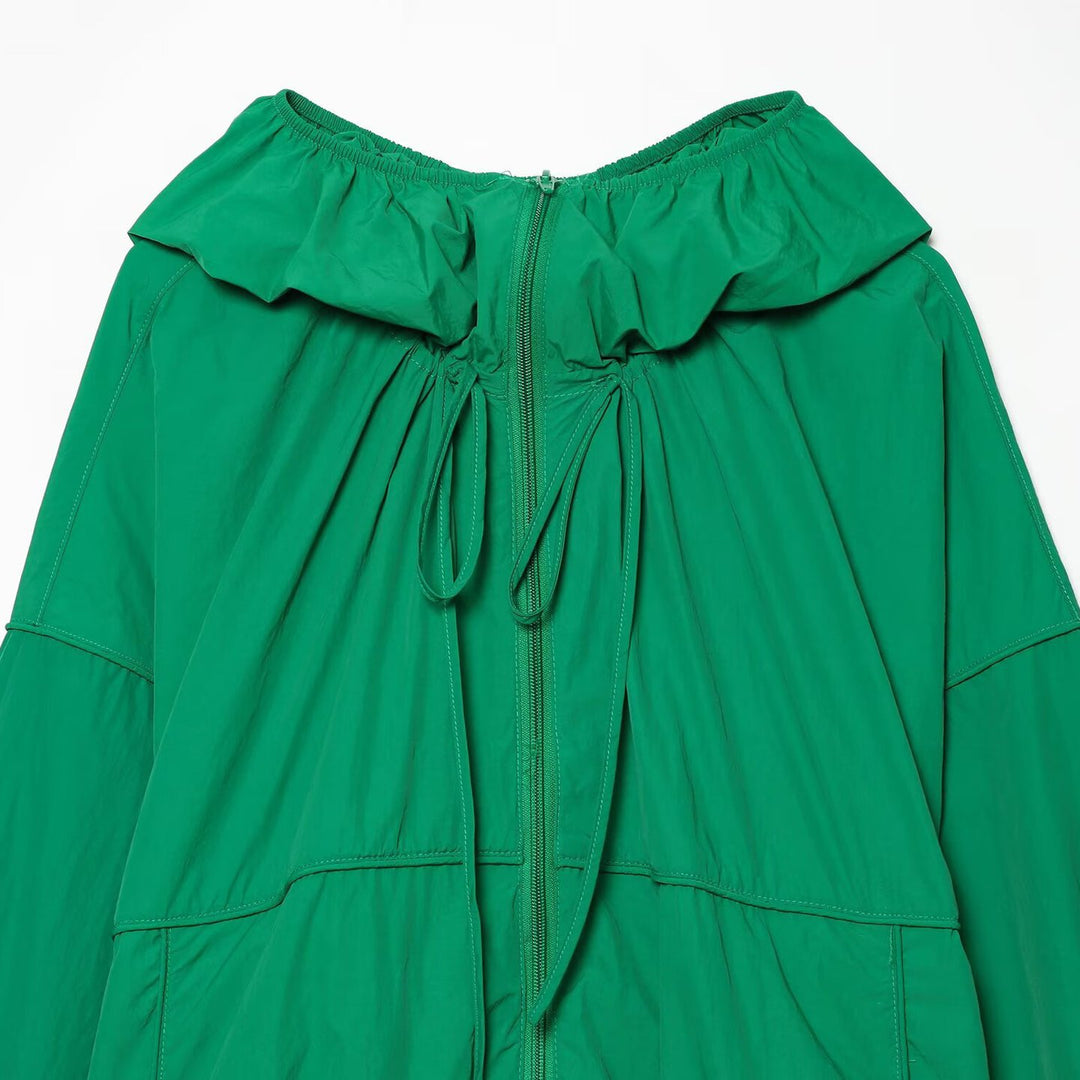 Damen Leichte Kapuzenjacke im Oversize‑Look mit Kordelzug und Gummbund Shop Nory
