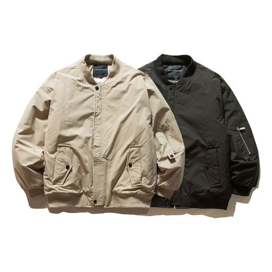 Herren Gepolsterte Bomberjacke im MA-1 Stil mit Ärmel‑Utilitytasche Shop Nory