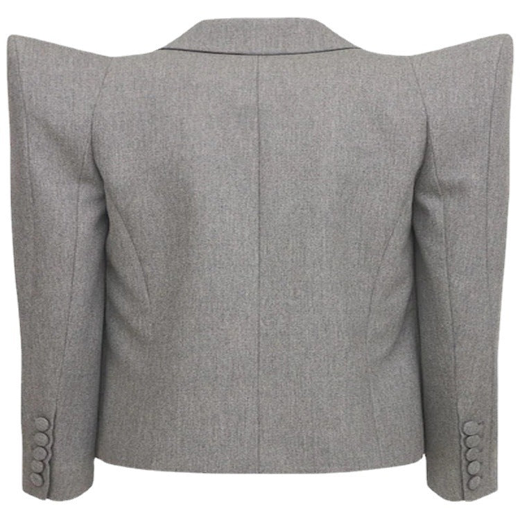 Damen Dreiteiliges Tailoring-Set mit betontem Schulterblazer, Top und Bermuda-Shorts Shop Nory