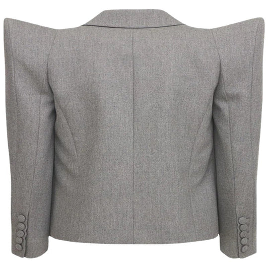 Damen Dreiteiliges Tailoring-Set mit betontem Schulterblazer, Top und Bermuda-Shorts Shop Nory