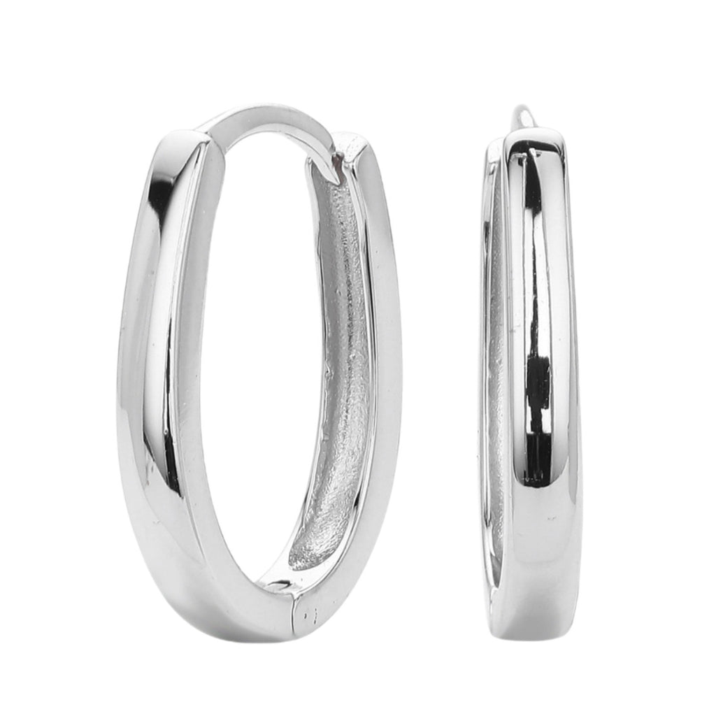 Damen Creolen im eleganten, klassischen Design aus hochwertigem 925 Sterling Silber Shop Nory