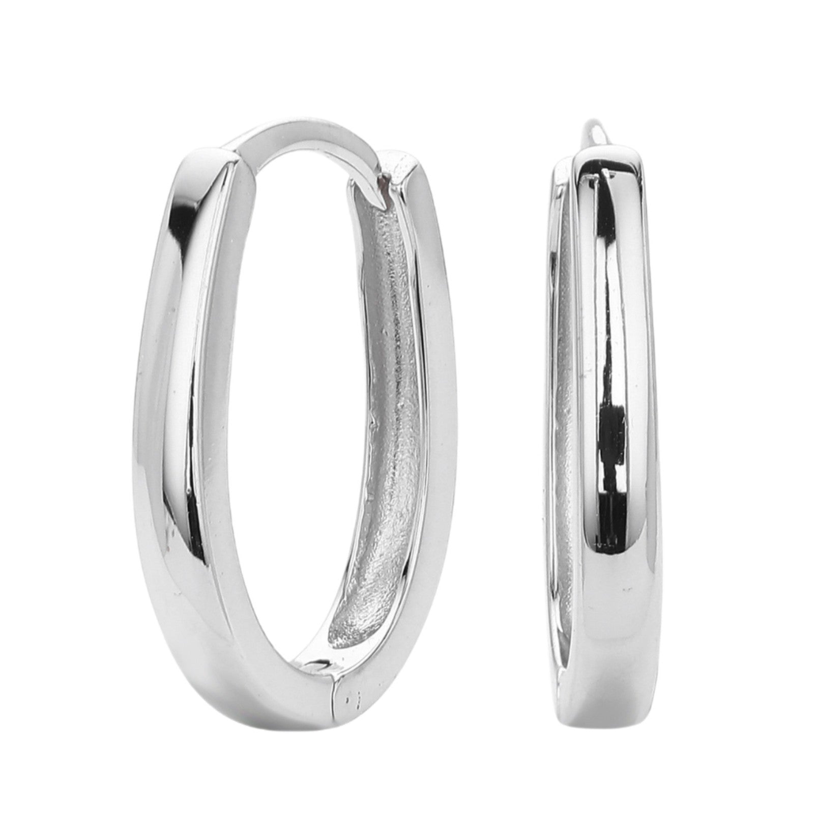 Damen Creolen im eleganten, klassischen Design aus hochwertigem 925 Sterling Silber Shop Nory