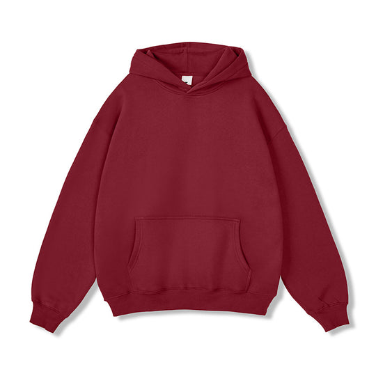Unisex Oversize-Kapuzenpullover aus Baumwollmix mit Kängurutasche und gerippten Bündchen Shop Nory