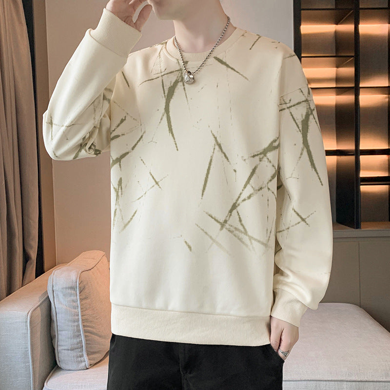Herren Sweatshirt mit abstraktem Print, Rundhalsausschnitt und relaxed Fit Shop Nory