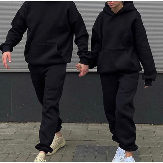 Unisex Oversize-Kapuzenpullover und Relax-Jogginghose Set aus hochwertiger Baumwollmischung Shop Nory