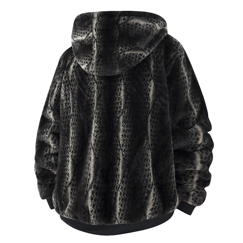 Herren Fleece Jacke mit Kapuze Shop Nory