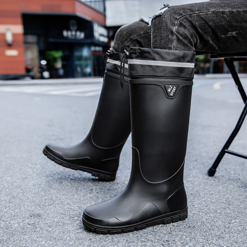 Herren Wasserdichte knielange Gummistiefel mit rutschfester Profil-Laufsohle und ergonomischem Fußbett Shop Nory