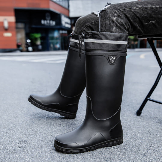Herren Wasserdichte knielange Gummistiefel mit rutschfester Profil-Laufsohle und ergonomischem Fußbett Shop Nory