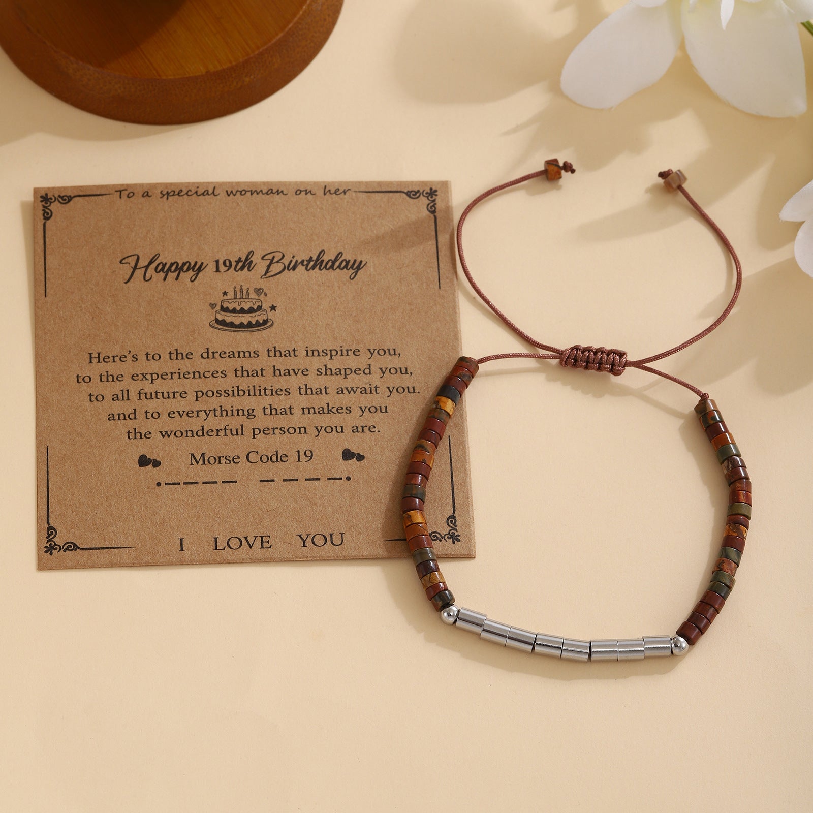 Damen Morse-Code Armband Shop Nory