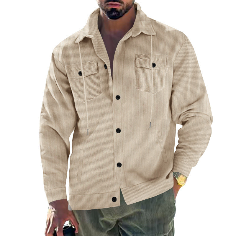 Herren Cord-Jacke mit praktischen Taschen und klassischem Schnitt