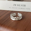 Damen Offener Ring mit kunstvollem Flechtdesign Shop Nory