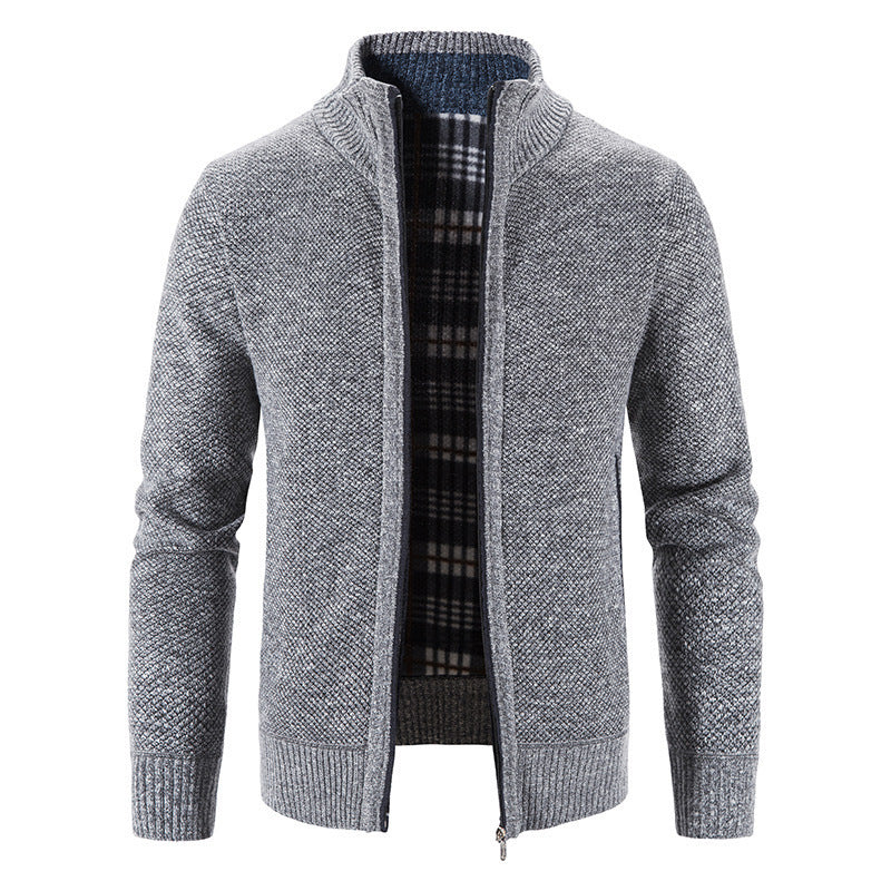 Herren Strickjacke mit innovativem wärmeisolierendem Innenfutter