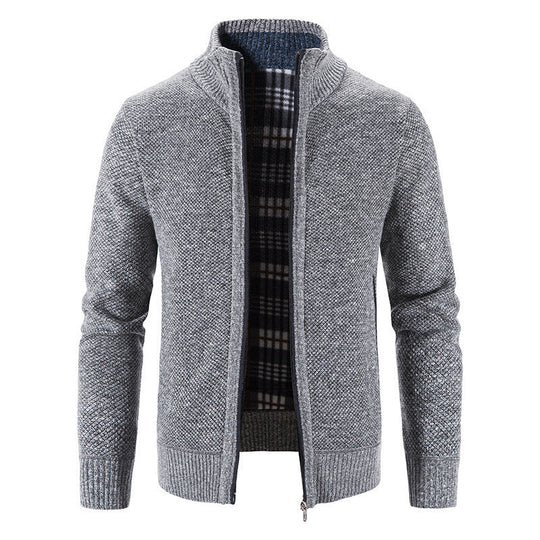 Herren Strickjacke mit innovativem wärmeisolierendem Innenfutter