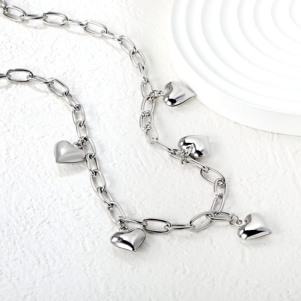 Damen elegante Edelstahl Halskette mit kunstvollem Knoten-Design Shop Nory