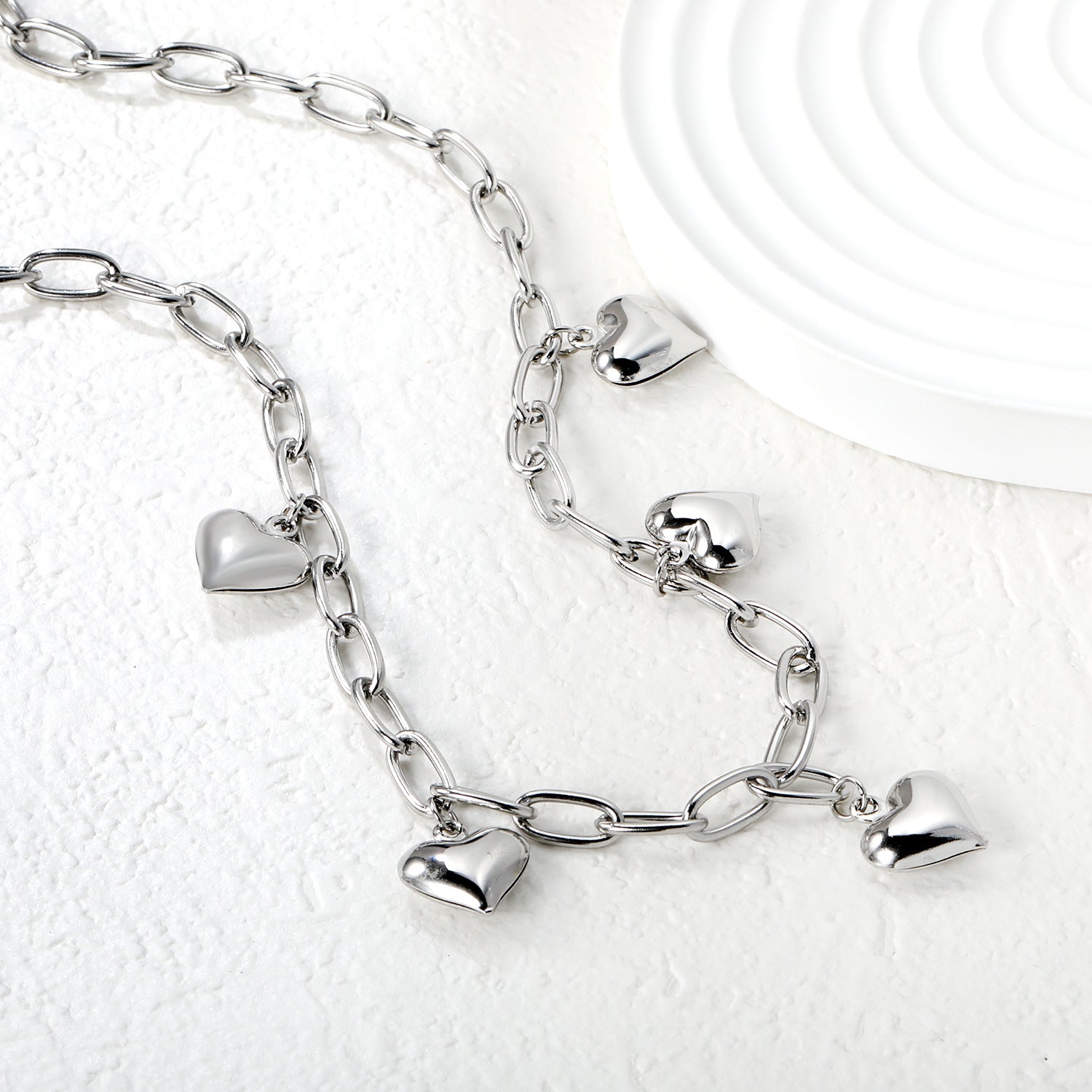 Damen elegante Edelstahl Halskette mit kunstvollem Knoten-Design Shop Nory