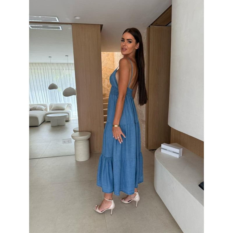 Damen Maxikleid Shopnory