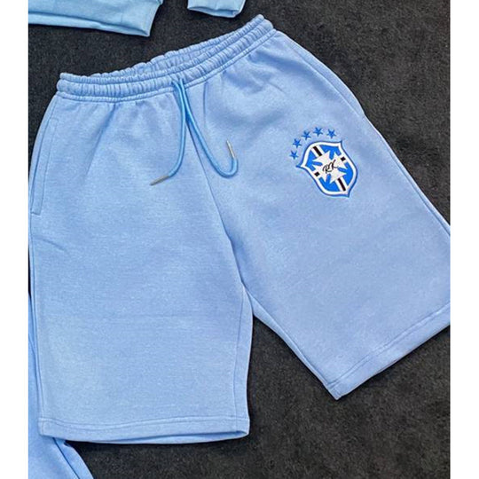 Damen weite Jogginghose mit elastischem Bund, Tunnelzug und gesticktem Emblem Shop Nory
