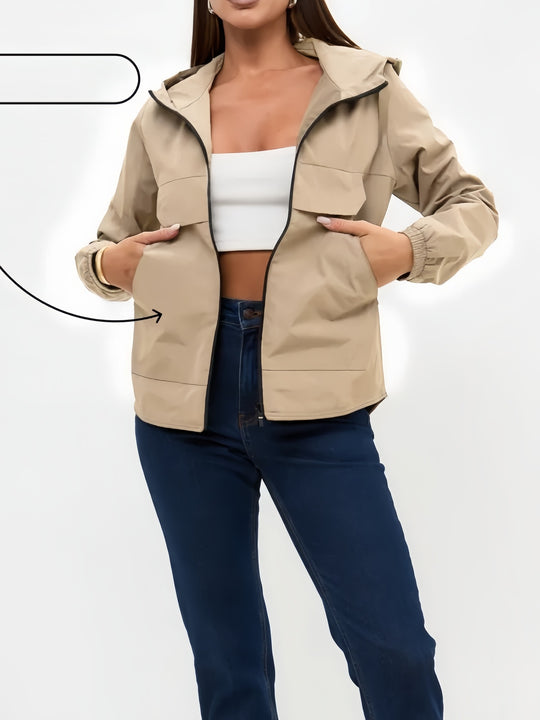 Damen Leichte und Atmungsaktive Übergangsjacke