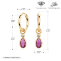 Damen Ohrhänger mit luxuriösem Zirkon Anhänger aus hochwertigem 925 Sterling Silber Shop Nory