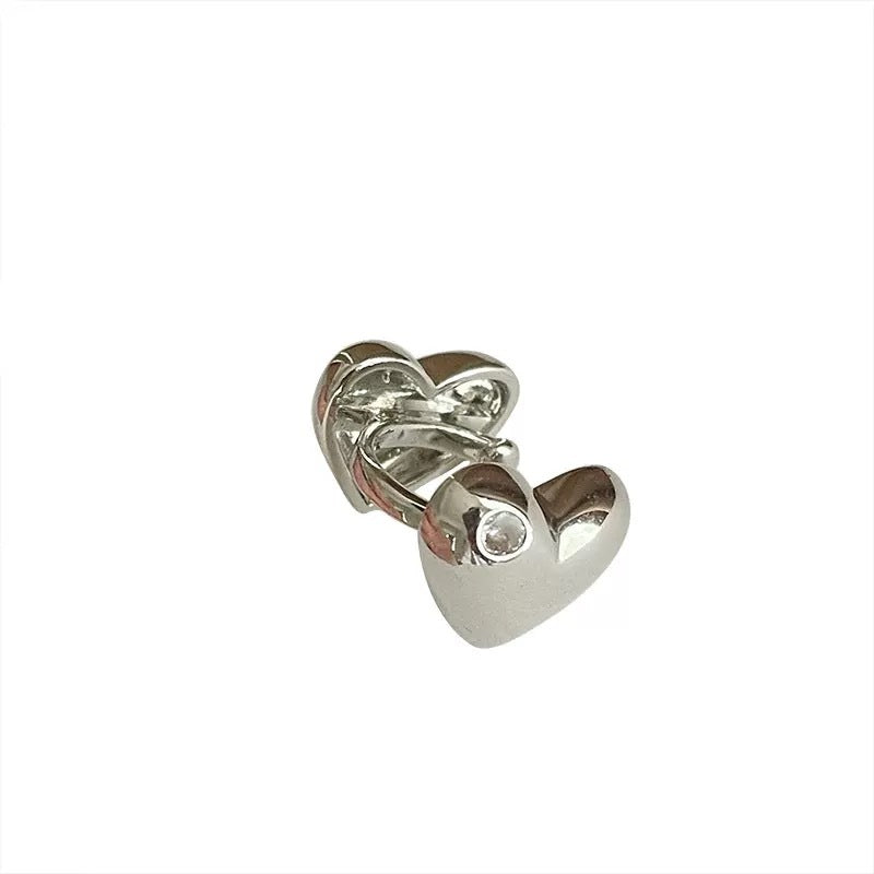 Damen Ohrstecker aus hochwertigem Edelstahl im Herzdesign Shop Nory