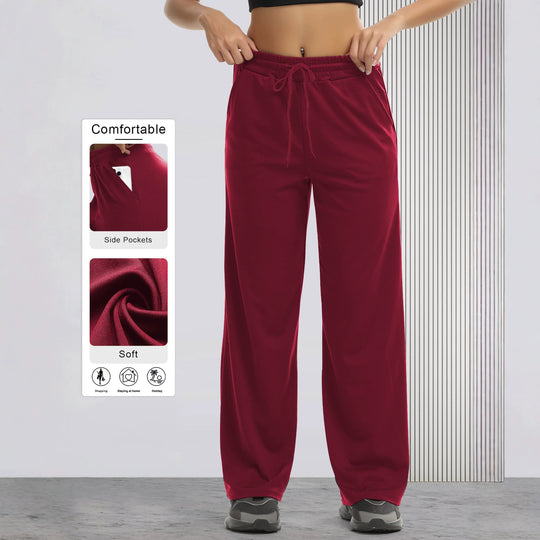 Damen Weit geschnittene Lounge-Jogginghose aus Soft-Jersey mit Kordelzug und Seitentaschen Shopy Nory