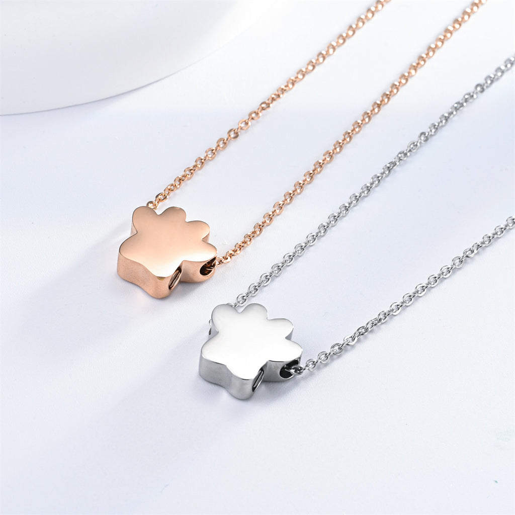 Damen Halskette mit Pfotenanhänger aus hochwertigem Metall Shop Nory