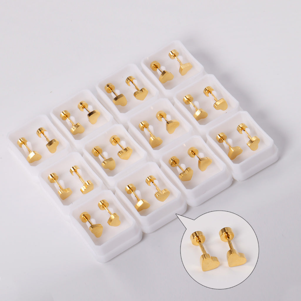 Damen Ohrringe mit herzförmigem Design aus hochwertigem Edelstahl Shop Nory