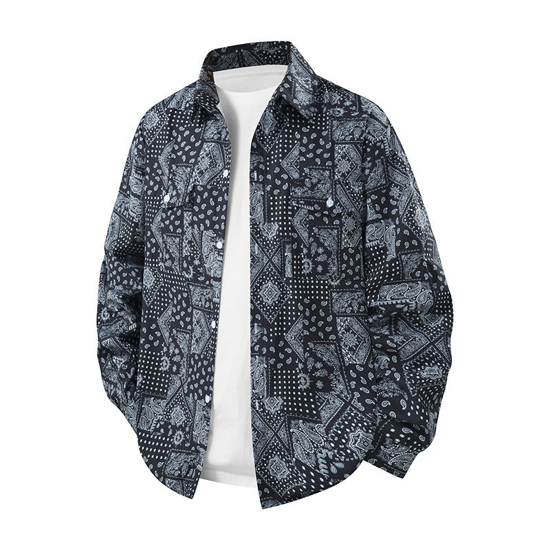 Herren Kunstvoll gestaltete Hemdbluse Shop Nory