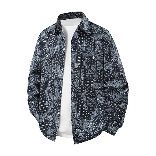 Herren Kunstvoll gestaltete Hemdbluse Shop Nory