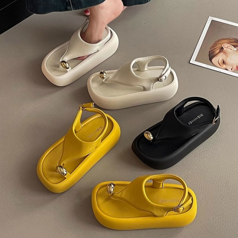 Damen modische Sling-Sandalen mit flexibler Sohle und elegantem Riemchen