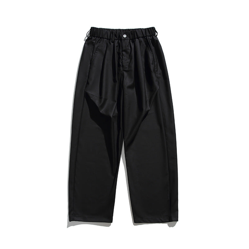 Herren Weite Bundfalten-Hose mit elastischem Tunnelzugbund und Cropped-Schnitt Shop Nory