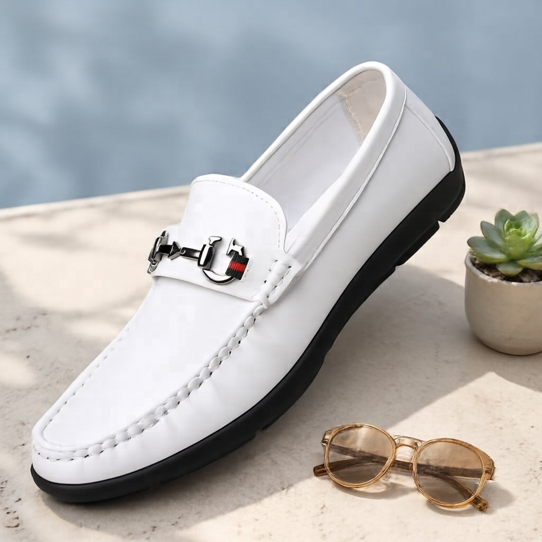 Herren Elegant Leder Mokassins Shop Nory