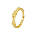 Damen geschmackvoller Ring mit floralem Design und funkelnden Akzenten Shop Nory