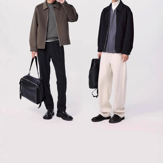Herren Kurzjacke aus Wollmix mit Reißverschluss und Hemdkragen Shop Nory