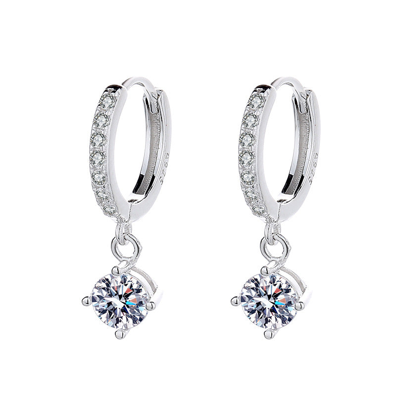 Damen Ohrhänger mit funkelnedem Zirkonbesatz und elegantem Design Shop Nory