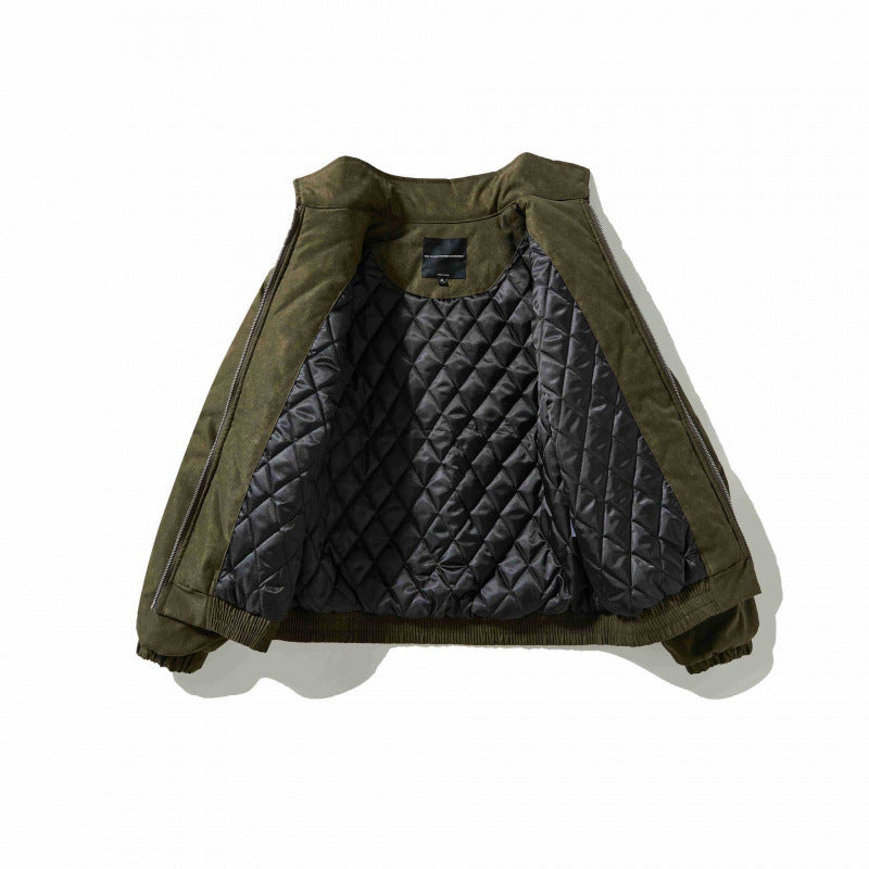 Herren Leicht wattierte Canvas-Fieldjacke mit Hemdkragen, verdeckter Nahtdetail-Optik und elastischem Bund Shop Nory