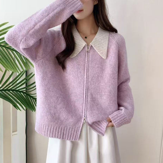 Damen Gemütlicher Zip-Pullover Shop Nory