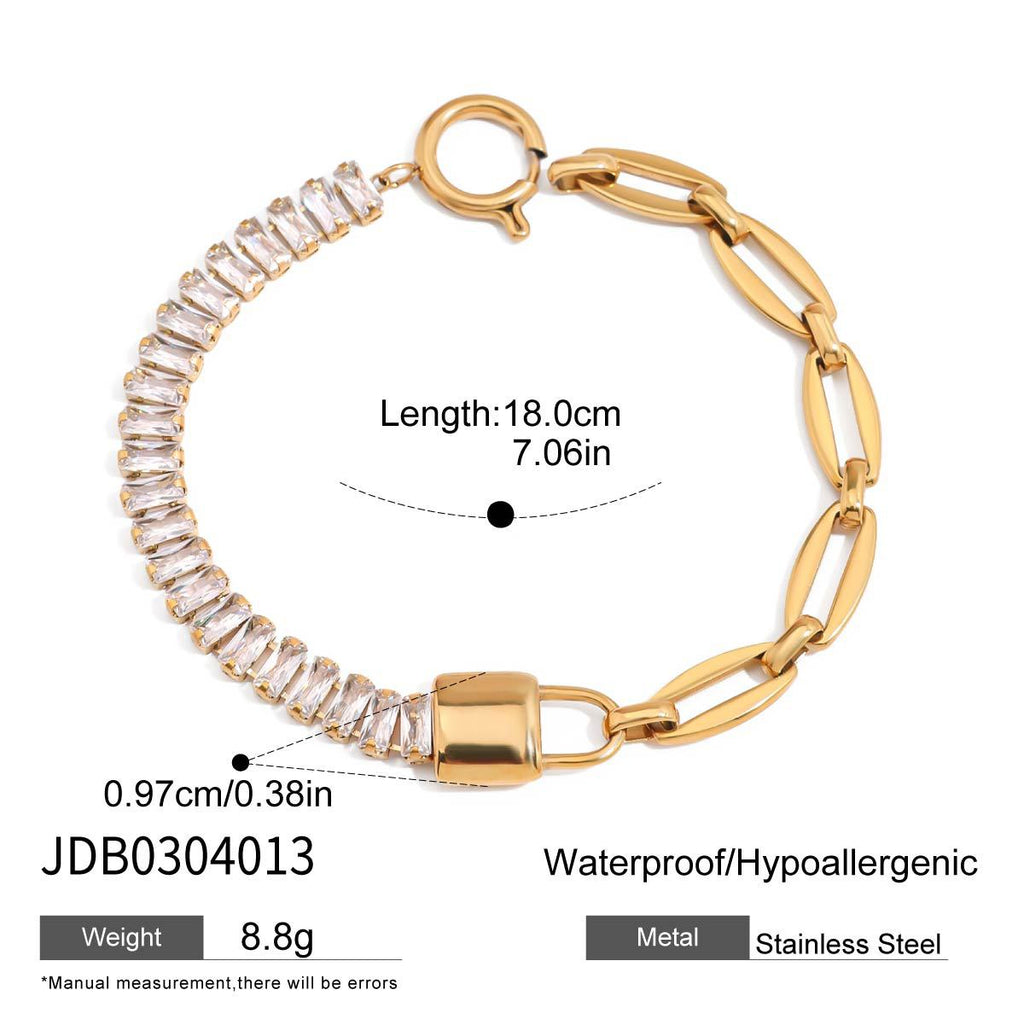 Damen Armband mit funkelnden Zirkonia und wasserfestem, hypoallergenem Design Shop Nory