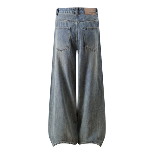 Damen Extraweite High‑Waist Palazzo-Jeans mit weitem Bein Shop Nory