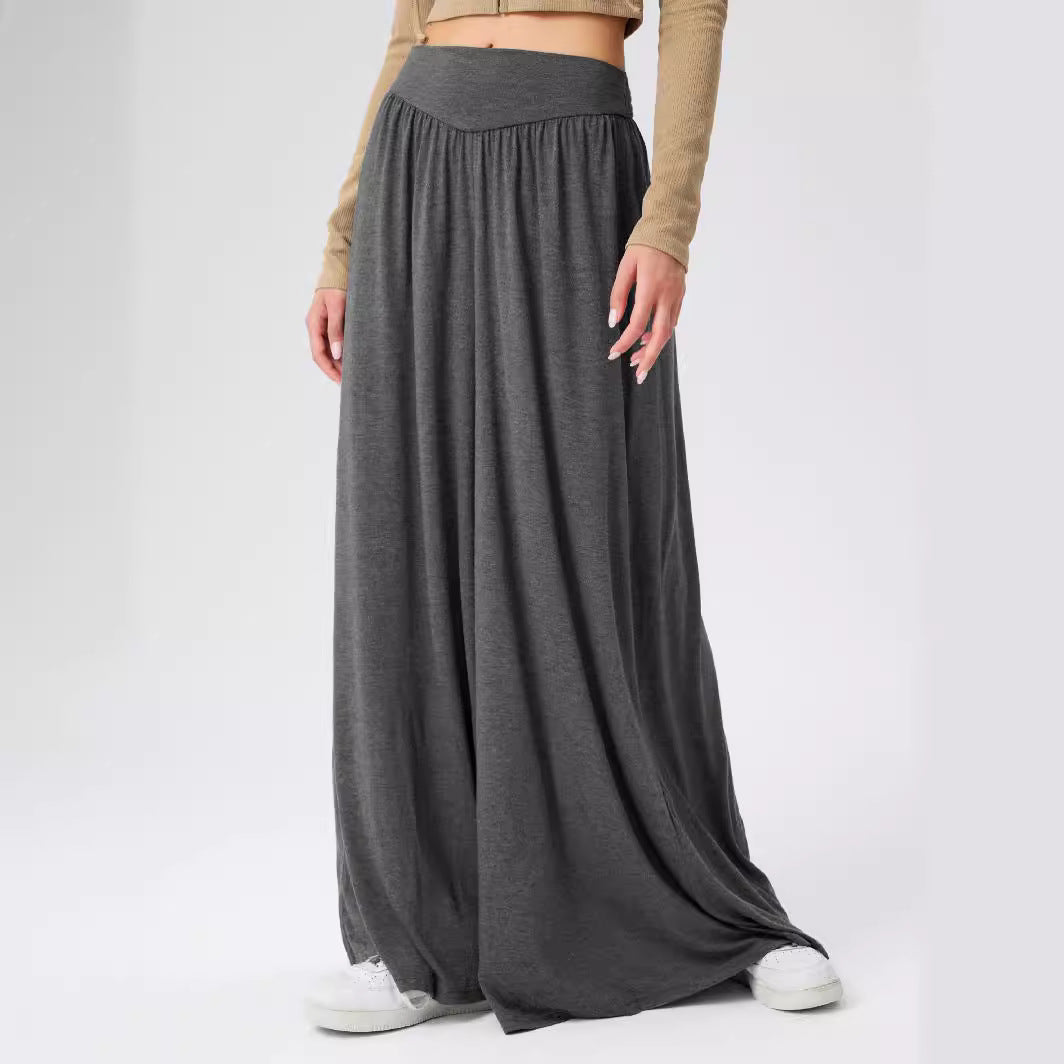 Damen Maxirock mit elastischem Bund und hohem Schnitt