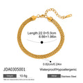 Damen Armband mit elegantem Zopfmuster aus hypoallergenem Edelstahl Shop Nory