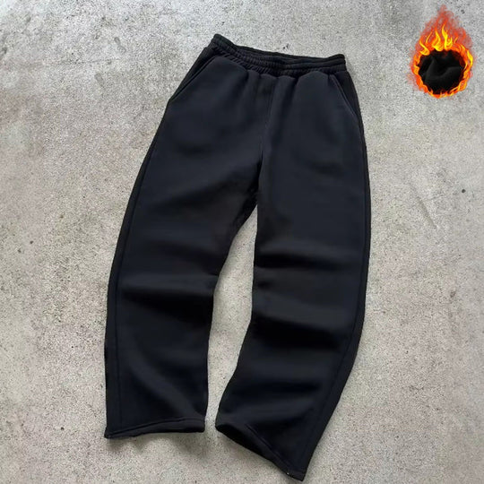 Unisex Thermo-Fleece-Jogginghose mit wärmender Innenbeschichtung, elastischem Komfortbund und geradem Bein Shop Nory