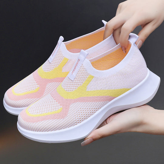 Damen nan nahtloser Strick-Sockensneaker mit elastischem Einstieg, atmungsaktiver Mesh-Struktur und leichter EVA-Dämpfung Shop Nory