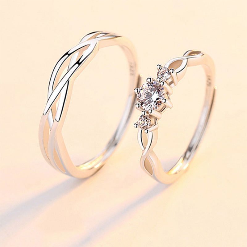 Damen Eheringe mit kunstvollem Design und funkelnden Zirkonia Shop Nory
