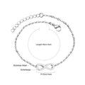 Damen Armband mit unendlichem Symbol aus hochwertigem Edelstahl Shop Nory