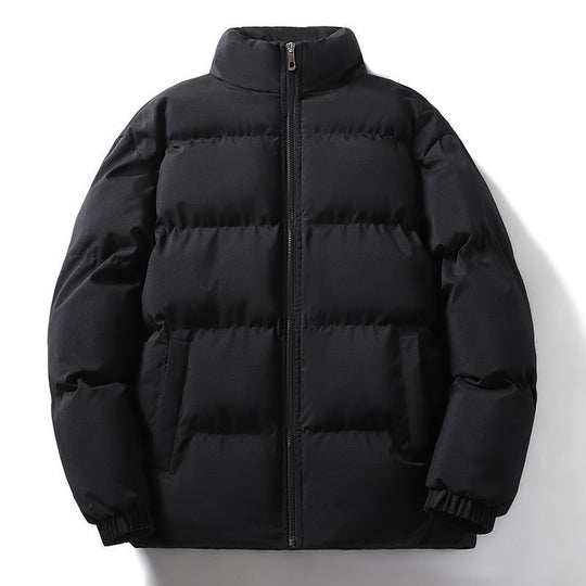 Damen Kurz geschnittene Thermo-Pufferjacke mit Stehkragen und minimalistischer Zipperfront Shop Nory