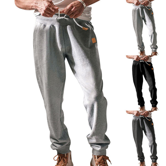 Herren Slim-Fit Jogginghose mit elastischem Bund, Kordelzug und schmalem Beinabschluss Shop Nory