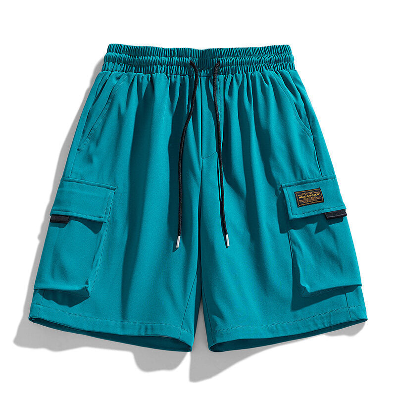 Herren Cargo-Shorts mit elastischem Bund und praktischen Taschen