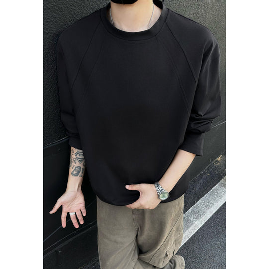 Herren Oversize Rundhals‑Sweatshirt mit Raglanärmeln und cleanem Minimaldesign Shop Nory