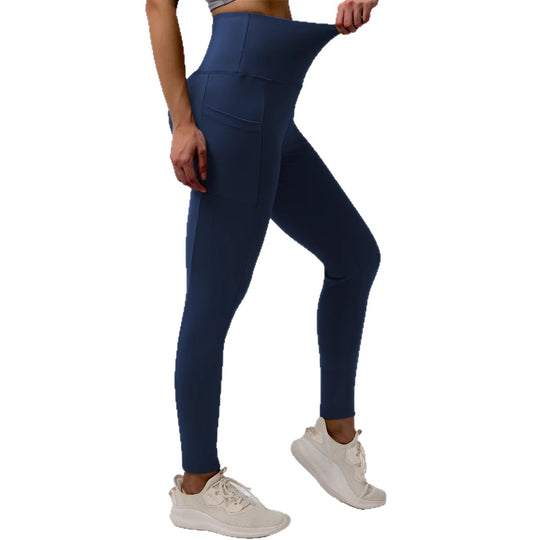 Damen Knöchelhohe Sportleggings mit hohem Bund und seitlicher Smartphone-Tasche Shopy Nory